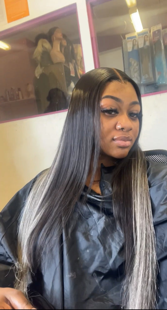 Grey Balayage Wig
